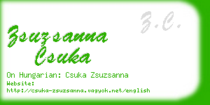 zsuzsanna csuka business card